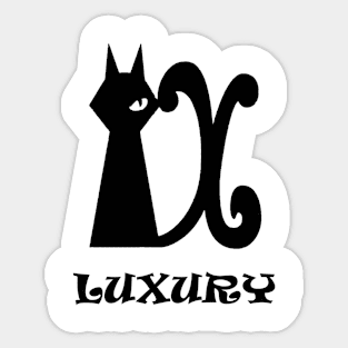 Luxury cat Sticker